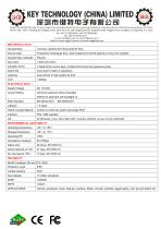 Marine Keyboard K-TEK-M398KP-FN-BL data sheet-2