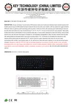 Marine keyboard With Touchpad K-TEK-M361TP-FN-BL-BT-DWP data sheet
