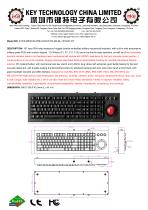 Mechanical Keyboard with trackball K-TEK-M506-50-MTB-AVR-KP-FN-MA-BL-151B-BT-DT