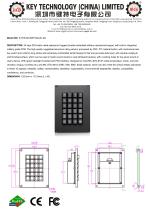 Mechanical keypad K-TEK-M129KP-MA-BL-ML datasheet-1