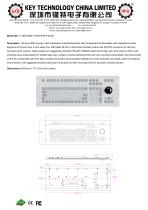 Medical Membrane Keyboard K-TEK-D483-178-MTB-KP-FN-SW-1