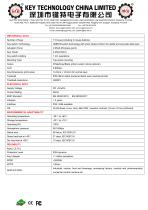 Medical Membrane Keyboard K-TEK-D483-178-MTB-KP-FN-SW-2