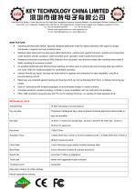 metal industrial keyboard K-TEK-A392TP-DWP data sheet-2