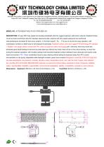 Panel Mount Keyboard K-TEK-M280-FN-BL-FC-KC+TP65-DML+2K-1