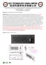panel mount keyboard K-TEK-V455-FN-BL-FC-SC-ANA-151B-M58-OMS-1