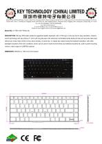 Plastic keyboard K-TEK-V291-FN-BL-SC datasheet-1