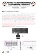 Rubber Keyboard touchpad K-TEK-M340KP-FN-BL-FC-KC+TP85-DML+2K-FC-1