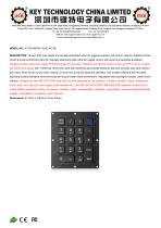 Rubber Keypad K-TEK-M87KP-18-BL-KC-ML-1