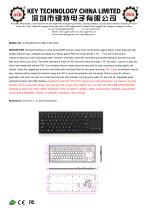 Rugged Chiclet Keyboard K-TEK-M327TP-FN-BL-IT-ML-DWP-1