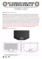 Rugged keyboard K-TEK-M275TP-FN-BL-FC-KC-ML-1