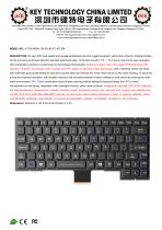 Rugged Keyboard K-TEK-M290-134-FN-BL-FC-KC-DM-1