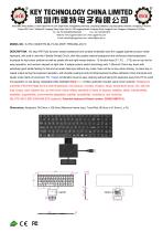 Scissor Switch Keyboard K-TEK-V340KP-FN-BL-FC-SC-DWP+TP85-DML-2K-FC-1