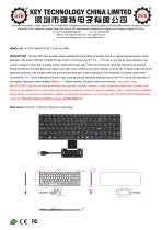 Scissor Switch Keyboard K-TEK-V340KP-FN-BL-FC-SC-ML-DWP-1