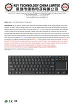 Scissor Switch Keyboard K-TEK-V340TP-FN-BL-SC-FC-ML-DWP-1