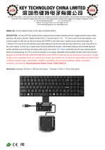 Scissor Switch Keyboard With Touchpad K-TEK-V340KP-FN-BL-FC-SC-ANA-151B-DWP+M73TP-1