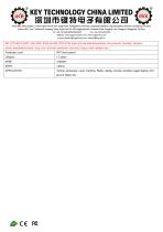 Scissor Switch Keyboard With Touchpad K-TEK-V340KP-FN-BL-FC-SC-ANA-151B-DWP+M73TP-4