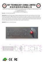 Scissor switch keyboard with trackball K-TEK-V440-FN-BT-M100-OTB-1
