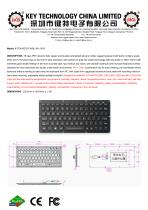 Silicone Rubber Keyboard K-TEK-M232-FN-BL-NV-151B-1