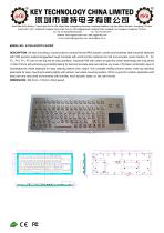stainless steel keyboard K-TEK-A392TP-FN-DWP data sheet-1