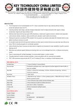 Stainless steel trackball keyboard K-TEK-A361-MTB-DWP data sheet-2