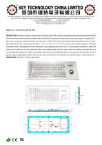 vandal proof metal keyboard K-TEK-A361-MTB-FN-DWP data sheet-1