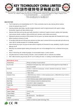 vandal proof metal keyboard K-TEK-A361-MTB-FN-DWP data sheet-2