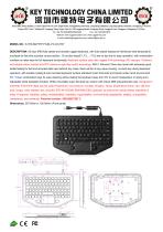 Vehicle-mounted keyboard K-TEK-M275TP-FN-BL-FC-KC-FDT-1