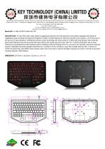 Vehicle-mounted keyboard K-TEK-V275TP-FN-SC-BL-FDT datasheet-1