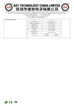 VFD Keypad K-TEK-B134KP-VFD-BL-DWP datasheet-3