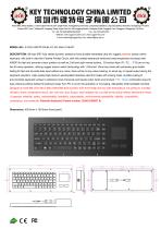 waterproof scissor switch keyboard K-TEK-V405TP-FN-BL-FC-SC-ANA-151B-BT-1
