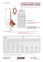 THE LIFTING CLAMP CATALOGUE - 8