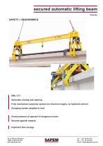 secured automatic lifting beam - 1