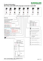 Mini float switch series M60 - 2