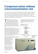 Cryopreservation without crosscontamination risk - 1