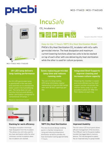 MCO-171AICD-PE - MCO-171AICUVD - CO2 Incubator
