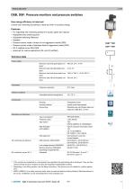 DSB, DSF: Pressure monitors and pressure switches