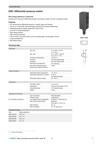 DSD: Differential pressure switch