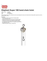 Elephant Super 100 hand chain hoist-1