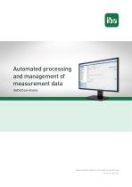 Automated processing and management of measurement data