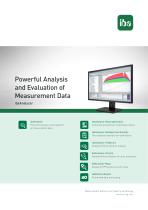 Powerful Analysis and Evaluation of Measurement Data