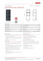 Datasheet DUSTOMAT HYDRO 2300 ATEX - 1