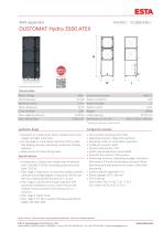 Datasheet DUSTOMAT HYDRO 3500 ATEX-1