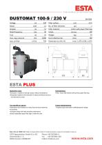 Datasheet DUSTOMAT S-100 / 230 V-1