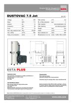 Datasheet DUSTOVAC 7.5 JET - 1