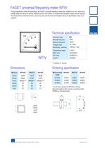 ELEQ analogue frequency meter with built in µP, WFIV series - 1