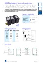 Load resistors to raise the secondary load of current transformers, model WSR60 - 1