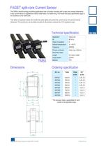 Split-core current transformers, model TM55 - 1