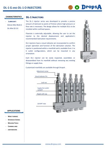 DL-1 G AND DL-1 O INJECTORS