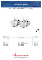 E2M0.7 and 1.5 Oil Sealed Rotary Vane Pumps