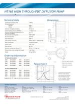 HT16B Diffusion Pump Datasheet - 2